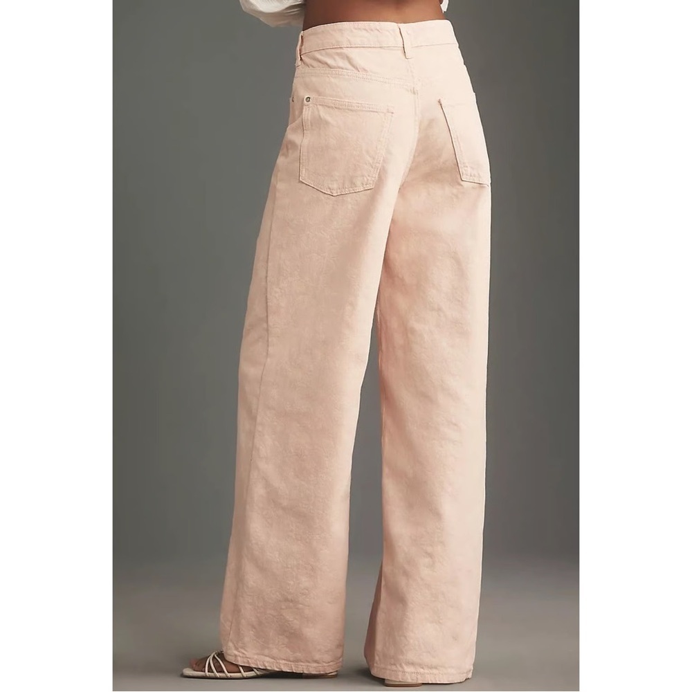 [W28Ins33”]Pilcro Light Orange Pink Wide leg Jeans - Picture 3 of 11